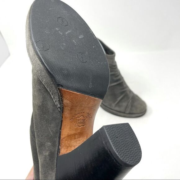 Fiorentini + Baker Nia Grey Suede Ruched Ankle Heeled Boots 36.5/6.5 - Picture 8 of 9